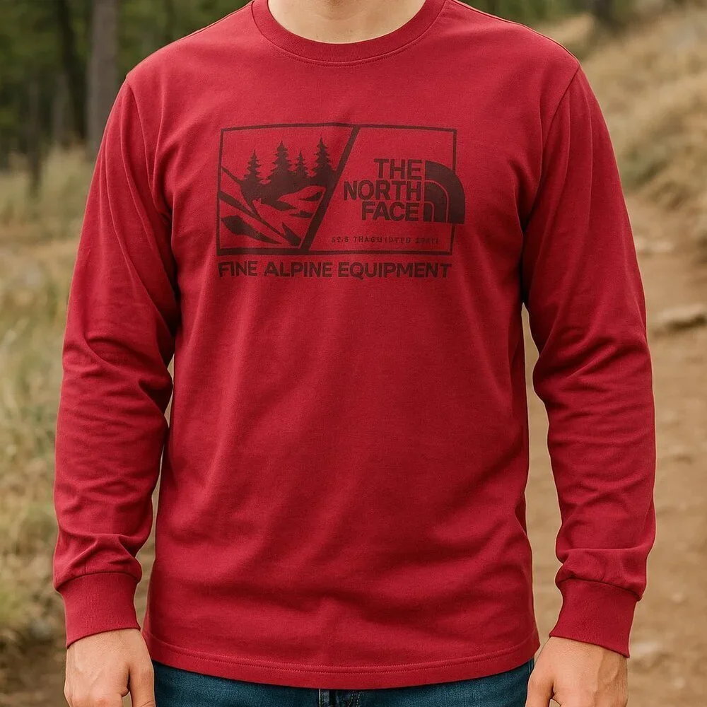 The North Face Alpine Equipment Graphic T-Shirt Red Men's Large